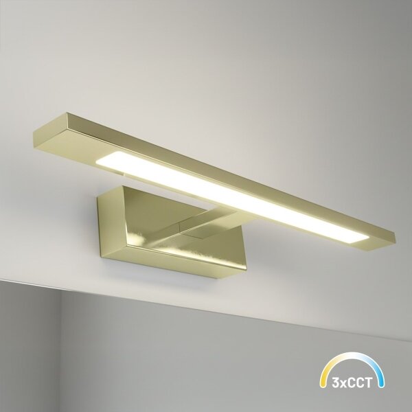 LED Koup. osvětlení zrcadla KLIMT LED/8W/230V 3000/4000/6000K 40 cm IP44 zlatá