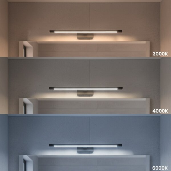 LED Koup. osvětlení zrcadla KLIMT LED/12W/230V 3000/4000/6000K 60 cm IP44 černá