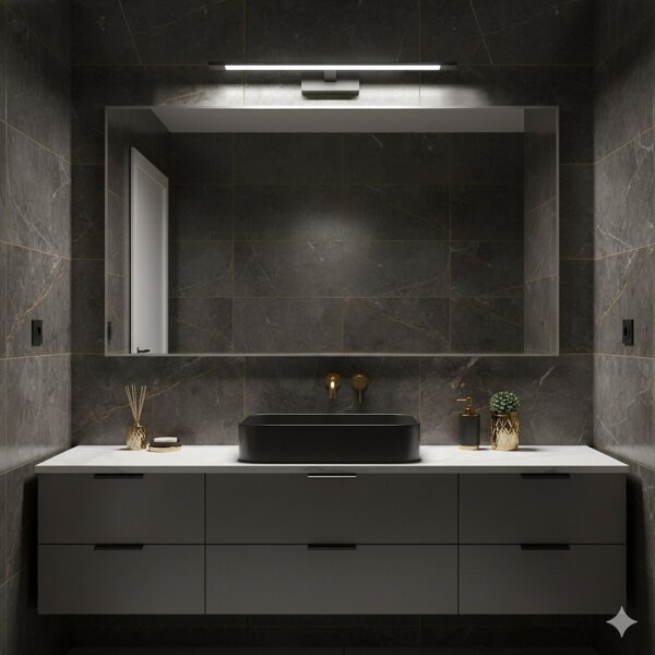 LED Koup. osvětlení zrcadla KLIMT LED/12W/230V 3000/4000/6000K 60 cm IP44 černá