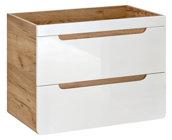 Comad Umyvadlová skříňka Aruba 820 2S dub craft zlatý/bílý lesk