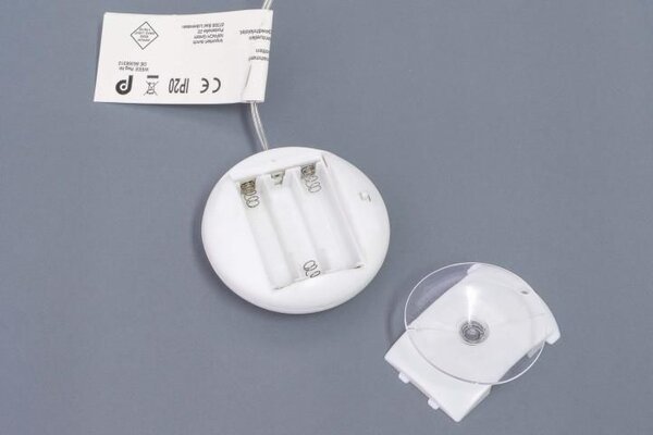 Vánoční závěsná hvězda 25,5 cm, 20 LED teple bílá