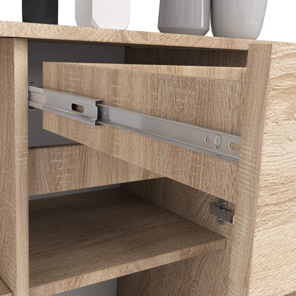 Ak furniture Komoda B-17 120 cm dub sonoma