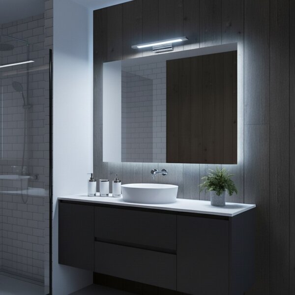 LED Koup. osvětl. zrcadla KLIMT LED/8W/230V 3000/4000/6000K 40 cm IP44 l. chrom