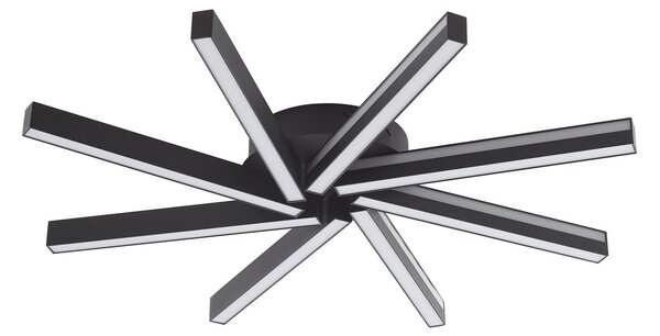 Stropní Lampa Lucande, Tjado, stmívatelné, Černá, Obývací pokoj, Kov, Moderní