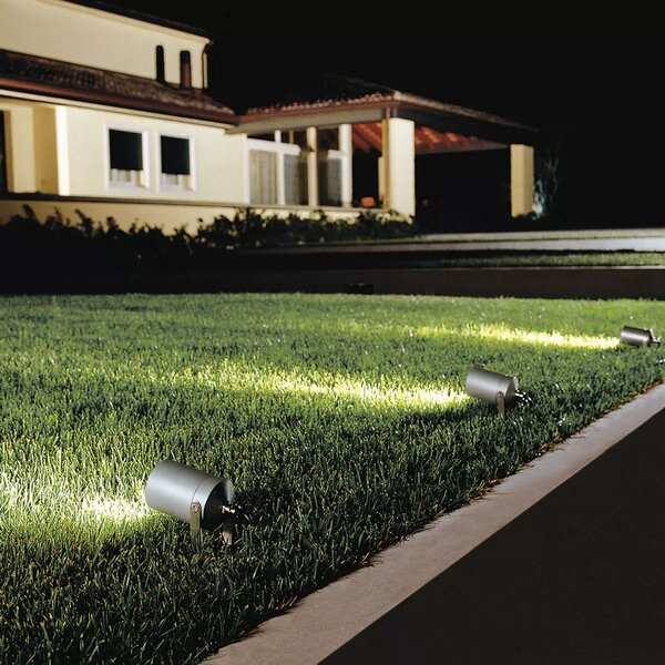 Linealight Venkovní zapichovací svítidlo Vision 1, v.37,5 mm, 1xGU10, IP65 Barva: Šedá