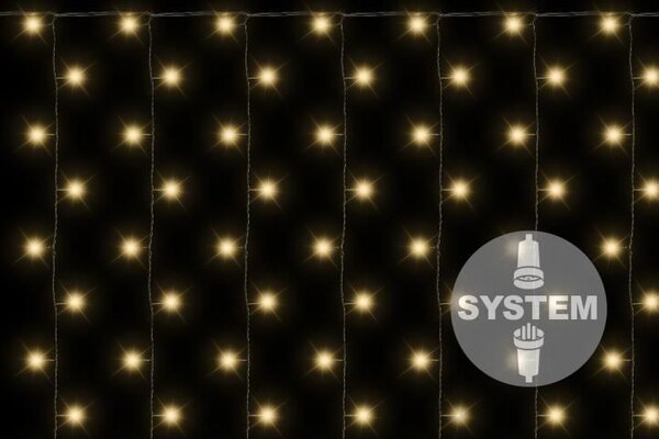 DiLED světelný závěs 200 LED, teple bílý, bez trafa