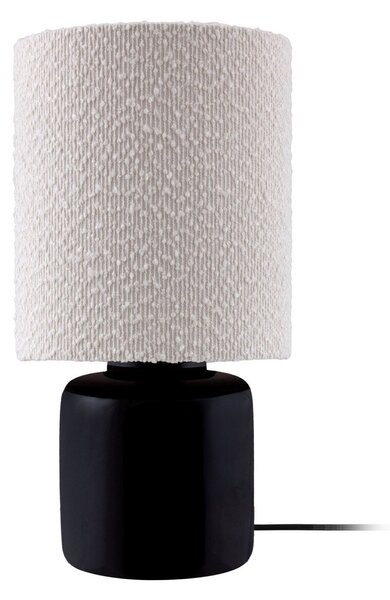 Stolní lampa Globen Lighting, Florian, Bílá, Obývací pokoj, Tkanina / Textil