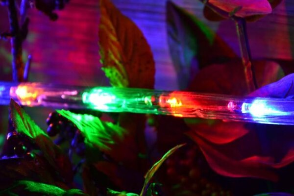 LED světelný kabel 240 diod, 10 m, barevný
