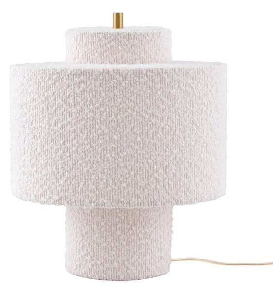 Stolní lampa Globen Lighting, Noah, Bílá, Obývací pokoj, Tkanina / Textil, Design