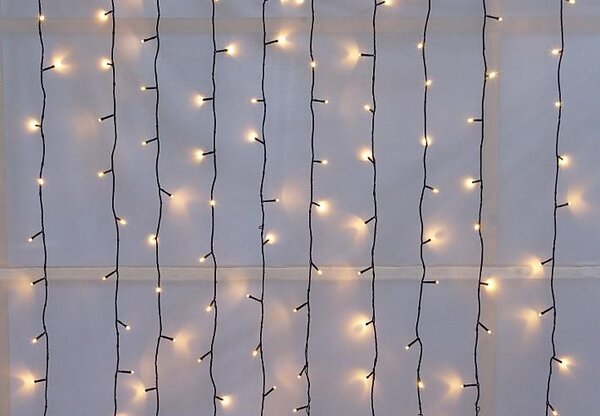 DiLED světelný závěs 200 LED, teple bílý, bez trafa