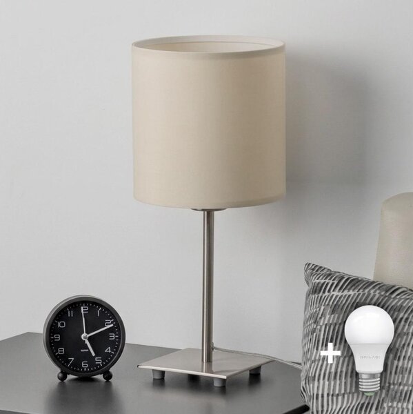 Eglo - LED Stolní lampa TUNJA 1xE27/60W/230V krémová