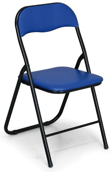 Skládací konferenční židle BRIEFING, 6 ks, modrá