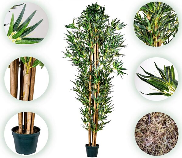 PLANTASIA Umělý strom bambus, 220 cm