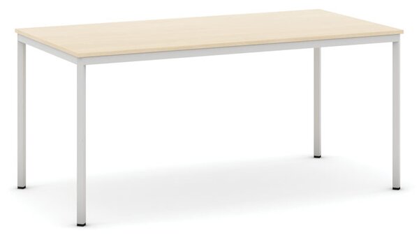 Jídelní stůl, 160x80 cm, šedá podnož, bříza