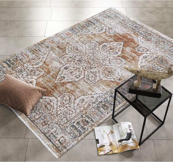 Makro Abra Kusový koberec Adara 03 Klasický hnědý žlutý krémový Rozměr: 120x170 cm
