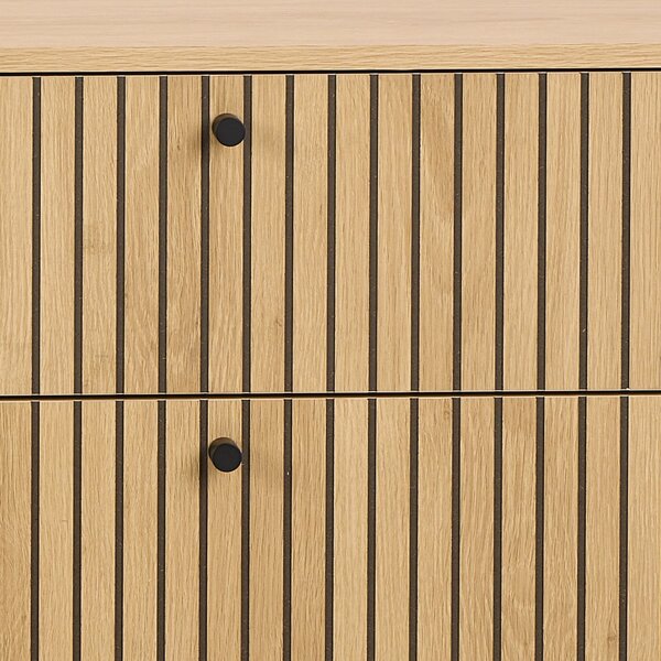 Komoda v dekoru dubu v přírodní barvě 158x80x40 cm Albany – Actona