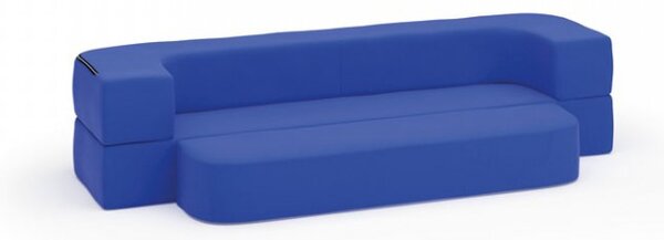 Dětská molitanová rozkládací sedací souprava SOFTY, modrá