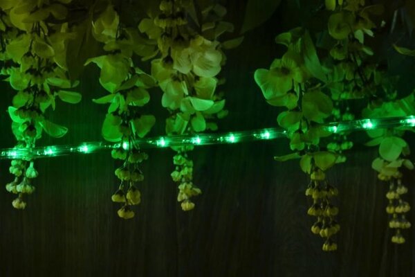 LED světelný kabel, 240 diod, 10 m, zelený