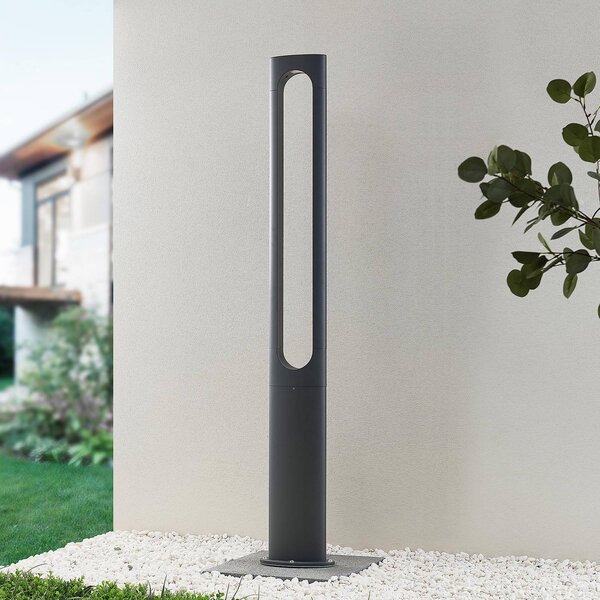 Lucande Dovino LED stožárové svítidlo, 150 cm, Černá, Hliník, Moderní