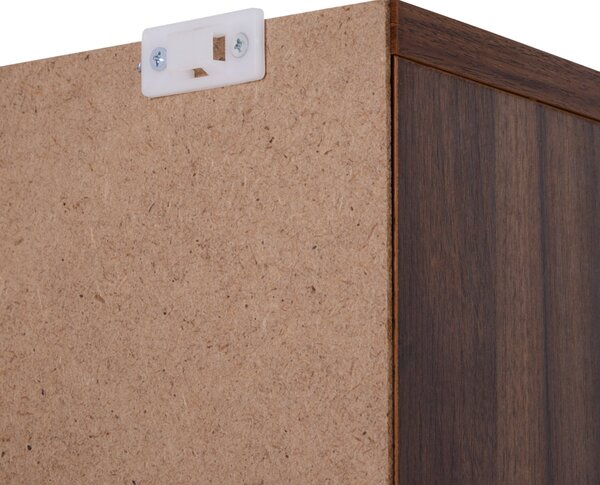 HOMCOM CD/DVD regál pro uložení 1116 CD, 36 výškově nastavitelné přihrádky, 102 x 24 x 195 cm, hnědý | Aosom