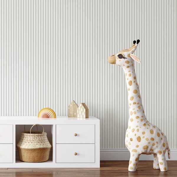 Vliesová tapeta na zeď, šedo-bílá, pruhy, 9817-3, Essential Stripes, ICH Wallcoverings