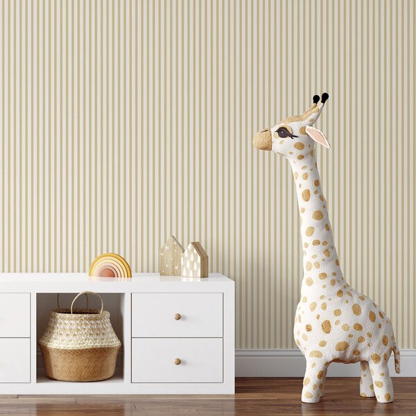 Vliesová tapeta na zeď, béžová, pruhy, 9817-2, Essential Stripes, ICH Wallcoverings