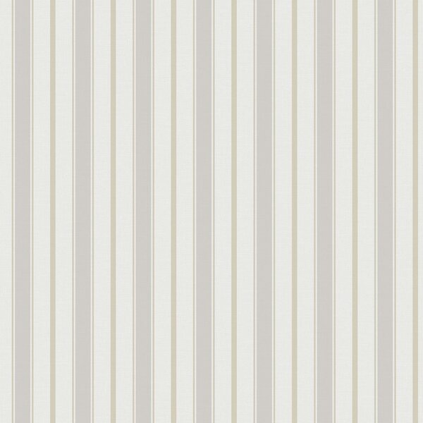 Vliesová tapeta na zeď, šedo-béžová, pruhy, 9816-3, Essential Stripes, ICH Wallcoverings