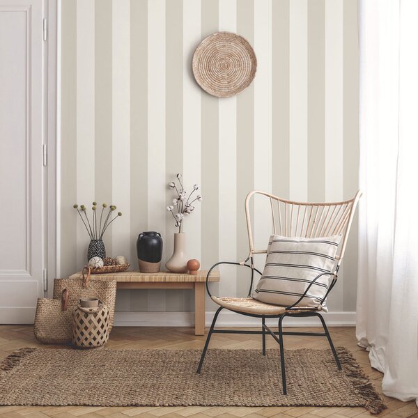 Vliesová tapeta na zeď, šedá, pruhy, 9814-3, Essential Stripes, ICH Wallcoverings