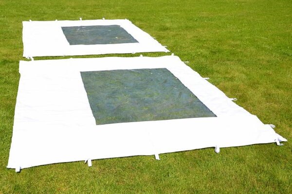 Zahradní párty stan nůžkový PROFI 3x3 m bílý + 2 boční stěny