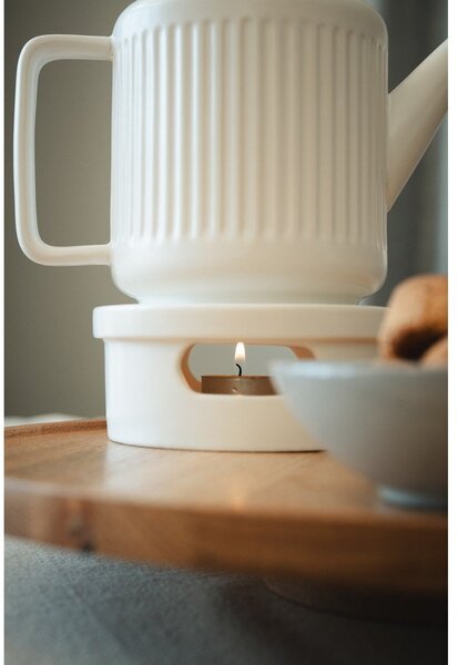 Bílá porcelánová konvice na čaj se sítkem 1,2 l Skagen – Bredemeijer