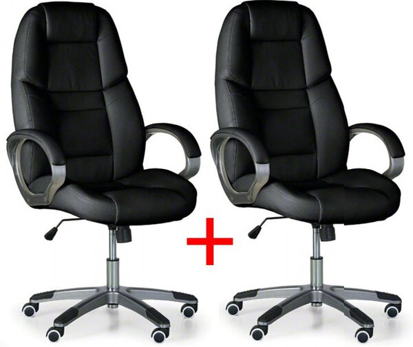 Kancelářské křeslo KEVIN 1+1 ZDARMA, černá