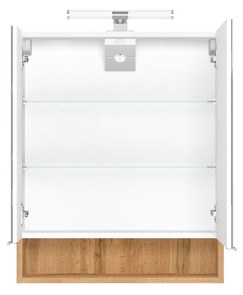 Comodo Zrcadlová skříňka závěsná s LED osvětlením Bolly W 60 ZS