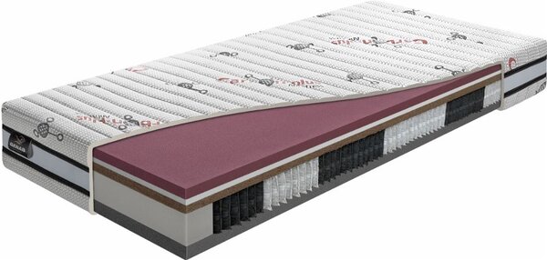 BENAB COSMONOVA micropocket taštičková matrace s HR pěnou 200x200 cm Pratelný potah Carbon Plus