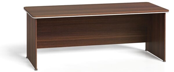Kancelářský psací stůl ARRISTO LUX, 200x90 cm, ořech