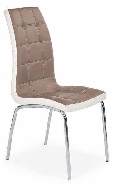 Halmar Jídelní židle K186 - Jídelní židle K186, cappuccino-bílá