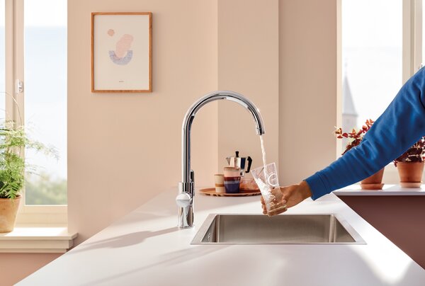 Grohe Blue startovací sada s kuchyňskou baterií stojící chrom 30593000