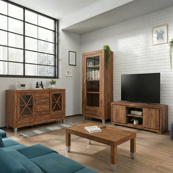 Sob nábytek - Masivní TV stolek 150 cm Margao palisandr - F0SPR-06