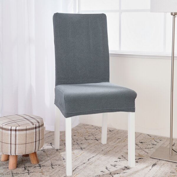 4Home Napínací potah na židli Magic clean světle šedá, 45 - 50 cm, sada 2 ks