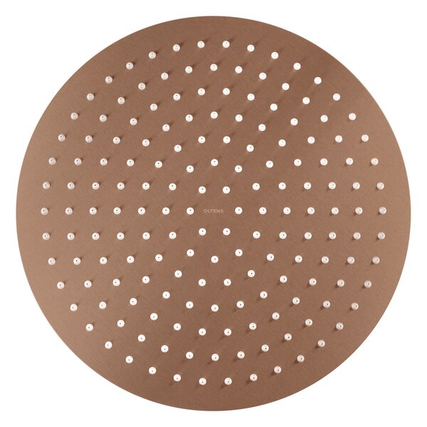 Oltens Vindel hlavová sprcha 30x30 cm kulatý měděná kartáčovaný 37006610