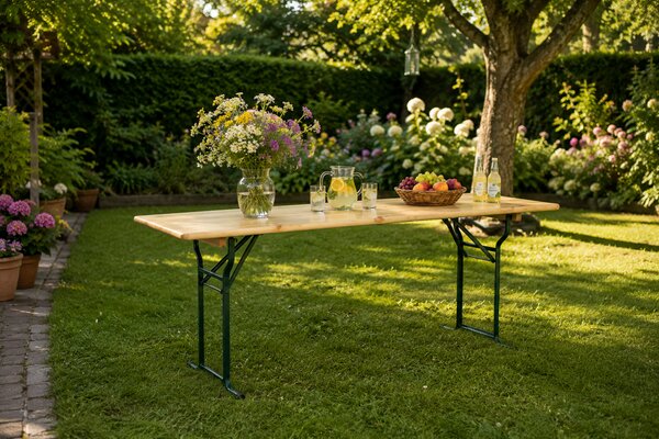 Pivní stůl LUX 220x50cm – masiv borovice