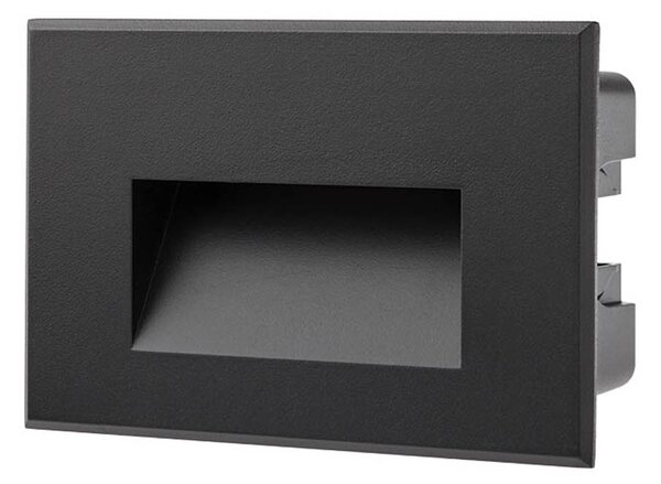 Redo Venkovní zapuštěné LED svítidlo XGHOST 3W, 120x80 mm, IP65 Barva: Černá, Barva světla: 4000K