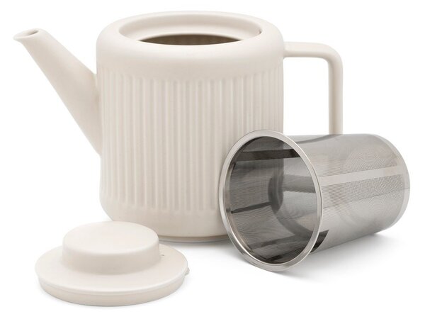 Bílá porcelánová konvice na čaj se sítkem 1,2 l Skagen – Bredemeijer