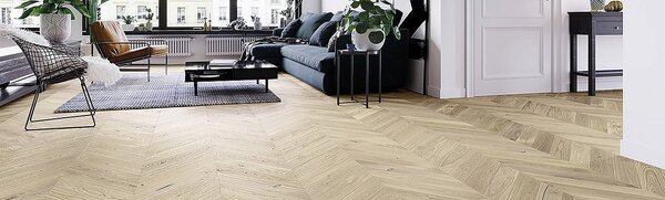 Dřevěná podlaha Barlinek Pure Classico - Dub Salt Chevron