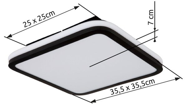 Globo GLB41391-40 LED přisazené stropní svítidlo JAXXI | 40W integrovaný LED zdroj | 2000lm | 2700-6500K