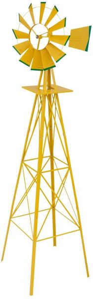 Stilista 91148 STILISTA Větrný mlýn, 245 x 55 cm, ocel, žlutý