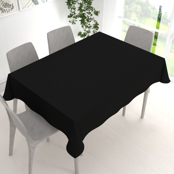 Biante Dekorační obdélníkový ubrus Rongo RG-014 Černý 80x120 cm