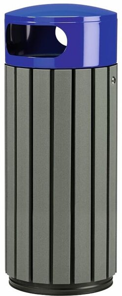 Rossignol SAS Venkovní odpadkový koš Rossignol Zeno Etik 57929, 60 L, modrý