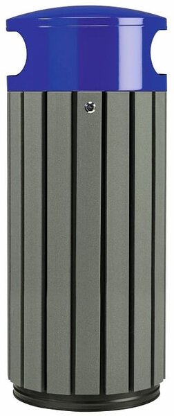 Rossignol SAS Venkovní odpadkový koš Rossignol Zeno Etik 57929, 60 L, modrý