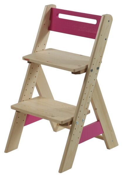 Gazel ZUZU dětská rostoucí židle růžová