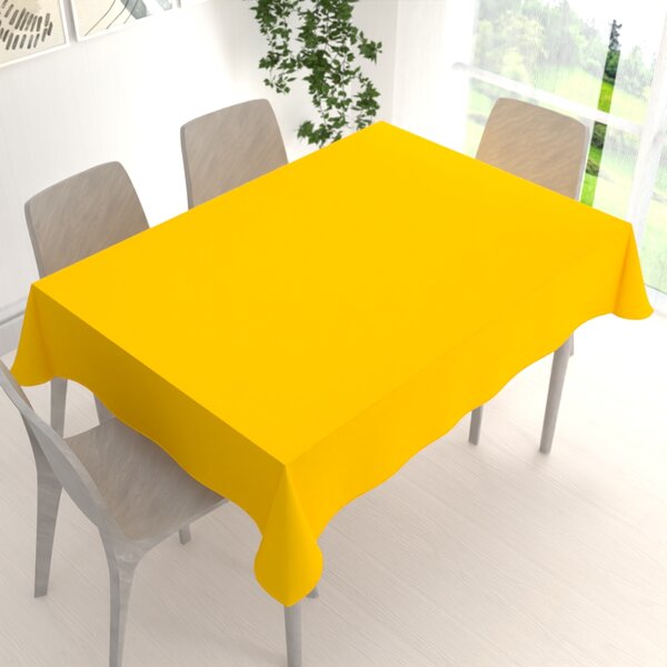 Biante Dekorační obdélníkový ubrus Rongo RG-029 Sytě žlutý 60x100 cm